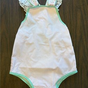 The Beaufort Bonnet Company Gold and Pink Romper Size 18-24 Months